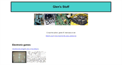 Desktop Screenshot of glensstuff.com